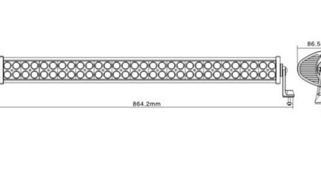 Led Bar Auto Offroad 4D 180W/12V-24V 13.200 Lumeni 31,5&quot;/80CM Combo Beam 12/60 Grade 450471