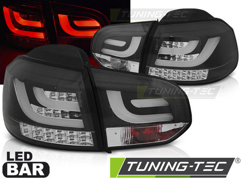 LED BAR Lampi Spate Stopuri BLACK compatibila VW GOLF 6 10.08-12