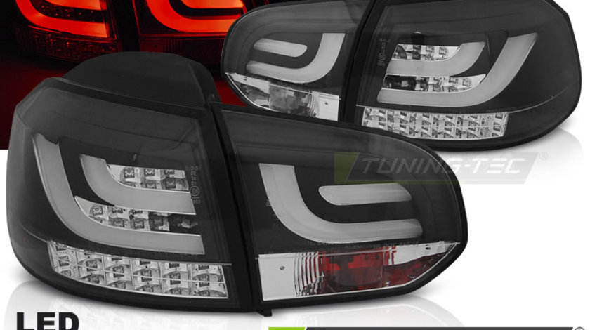 LED BAR Lampi Spate Stopuri BLACK compatibila VW GOLF 6 10.08-12