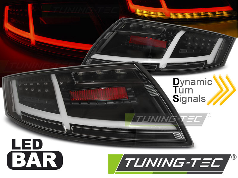 LED BAR Lampi Spate Stopuri BLACK compatibila AUDI TT 04.06-02.14
