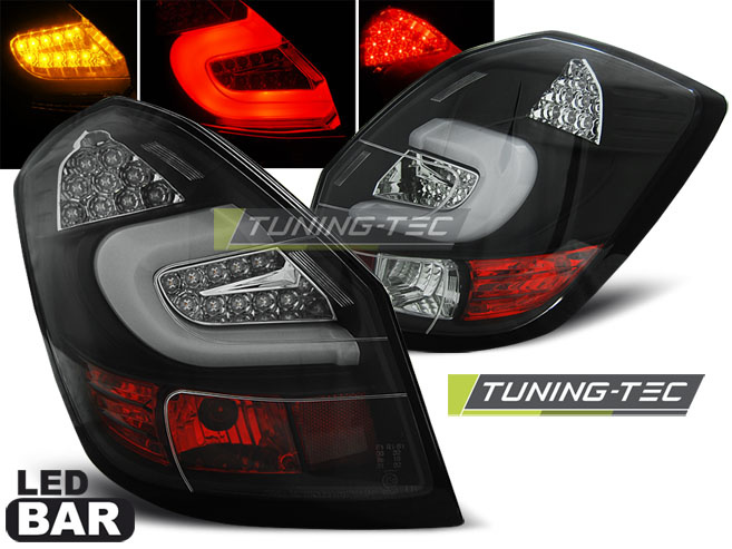 LED BAR Lampi Spate Stopuri BLACK compatibila SKODA FABIA II 07- 06.14