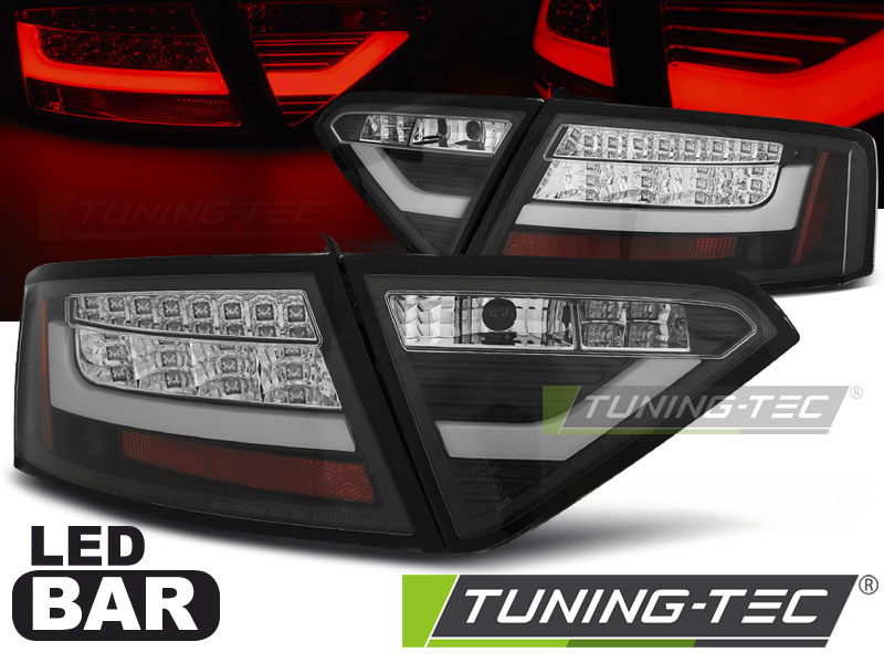 LED BAR Lampi Spate Stopuri BLACK compatibila AUDI A5 07-06.11