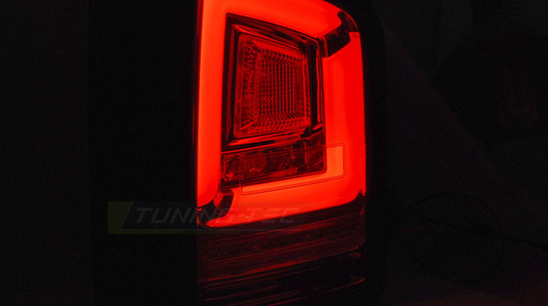 LED BAR Lampi Spate Stopuri BLACK SEQ compatibila VW T5 10-15