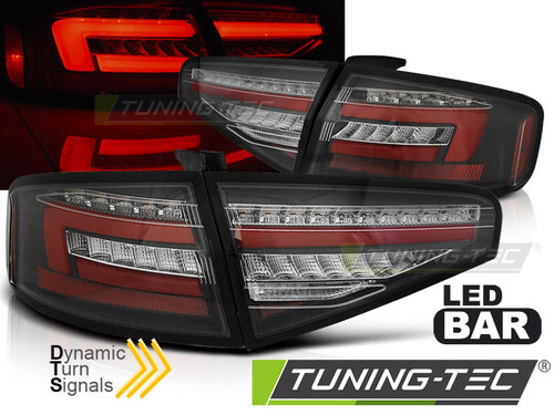 LED BAR Lampi Spate Stopuri BLACK SEQ compatibila AUDI A4 B8 12-15 SEDAN OEM LED