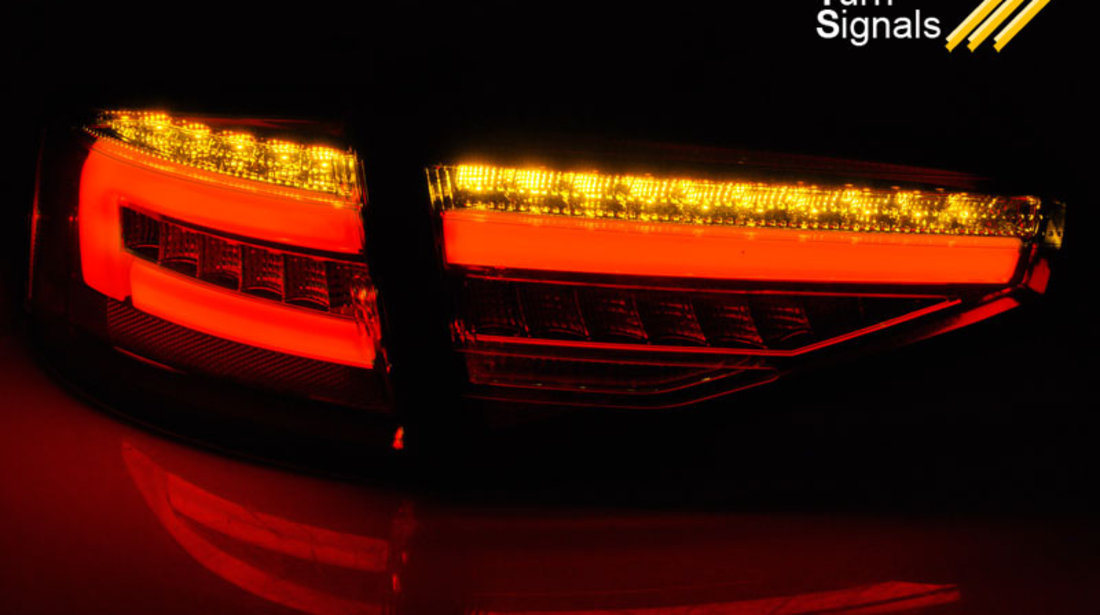 LED BAR Lampi Spate Stopuri BLACK SEQ compatibila AUDI A4 B8 12-15 SEDAN OEM BULB