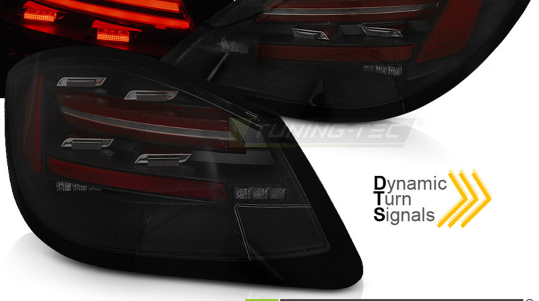 LED BAR Lampi Spate Stopuri BLACK SMOKE SEQ compatibila PORSCHE BOXSTER / CAYMAN 987 09-12