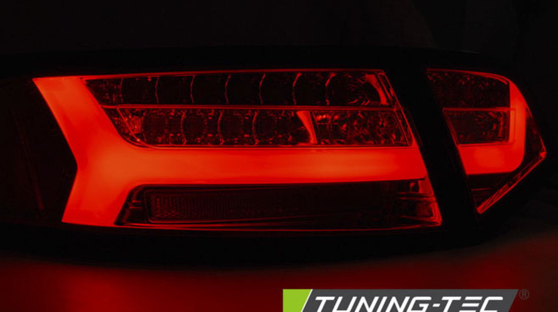 LED BAR Lampi Spate Stopuri Crom look SEQ compatibila AUDI A6 08-11 SEDAN