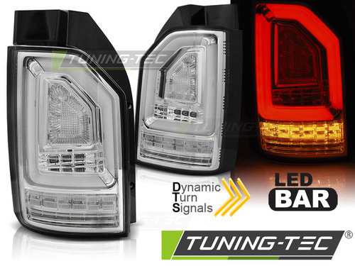 LED BAR Lampi Spate Stopuri Crom look SEQ compatibila VW T6 15-19 OEM LED