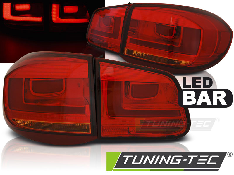 LED BAR Lampi Spate Stopuri ROSU compatibila VW TIGUAN 07-07.11 ROSU LED BAR