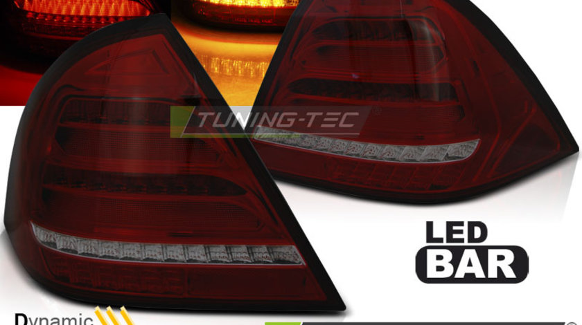 LED BAR Lampi Spate Stopuri ROSU SMOKE SEQ compatibila MERCEDES W203 SEDAN 00-04