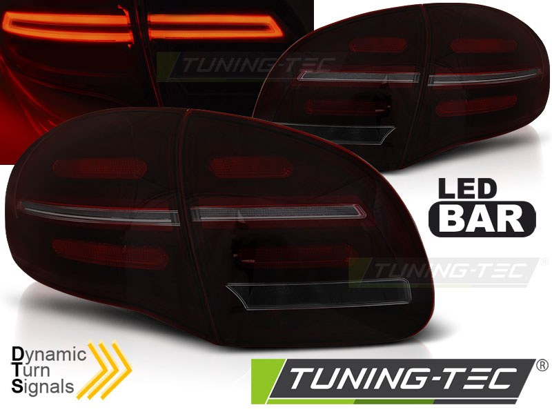 LED BAR Lampi Spate Stopuri ROSU SMOKE SEQ compatibila PORSCHE CAYENNE 10-15