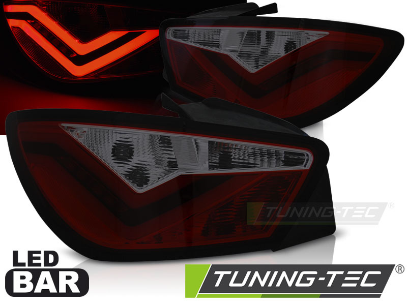 LED BAR Lampi Spate Stopuri ROSU SMOKE compatibila SEAT IBIZA 6J 3D 06.08-12