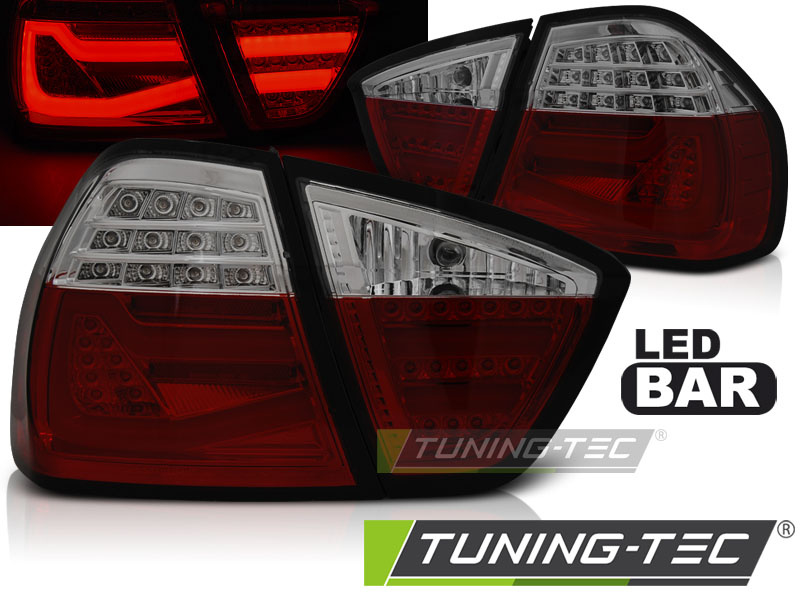 LED BAR Lampi Spate Stopuri ROSU SMOKE compatibila BMW E90 03.05-08.08