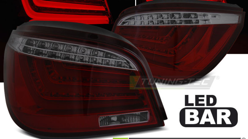 LED BAR Lampi Spate Stopuri ROSU SMOKE compatibila BMW E60 07.03-02.07