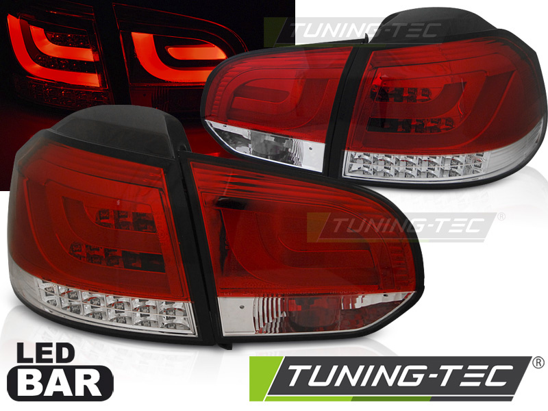 LED BAR Lampi Spate Stopuri ROSU WHIE compatibila VW GOLF 6 10.08-12