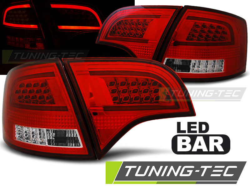 LED BAR Lampi Spate Stopuri ROSU WHIE compatibila AUDI A4 B7 11.04-03.08 AVANT