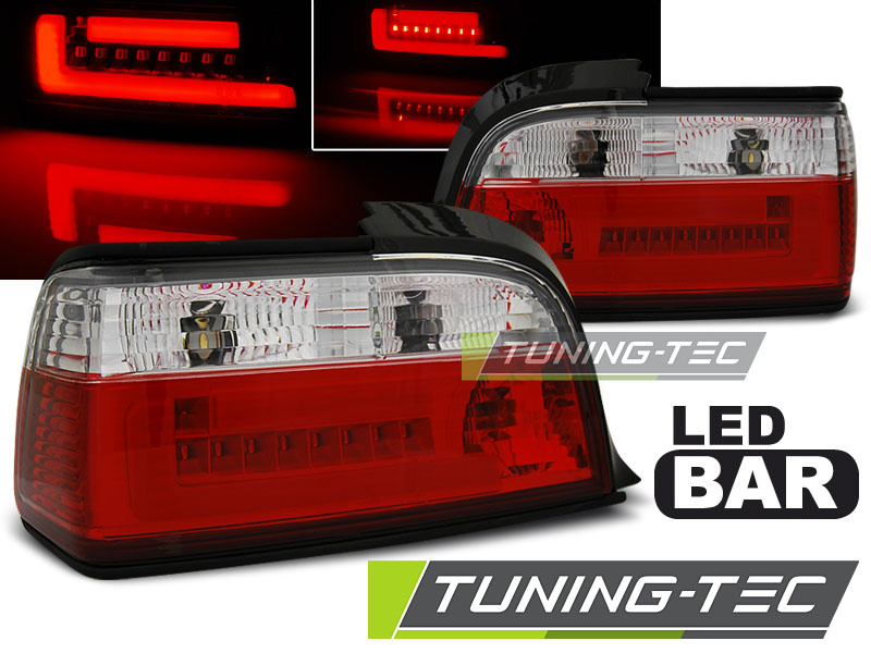 LED BAR Lampi Spate Stopuri ROSU WHIE compatibila BMW E36 12.90-08.99 C/C