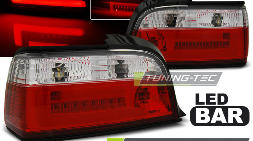 LED BAR Lampi Spate Stopuri ROSU WHIE compatibila BMW E36 12.90-08.99 C/C