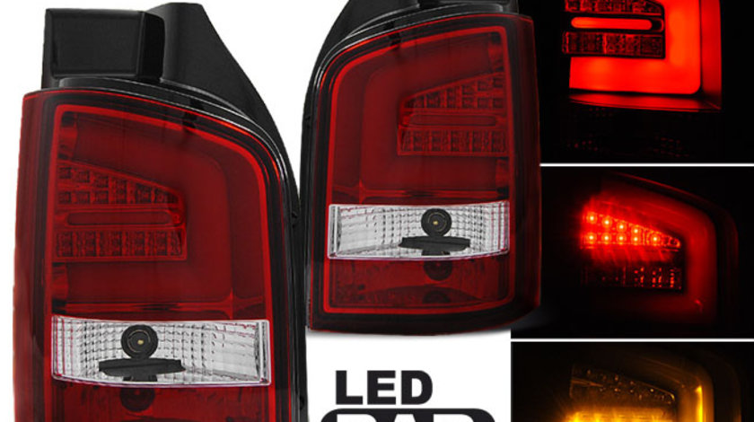 LED BAR Lampi Spate Stopuri ROSU WHIE compatibila VW T5 04.10-15