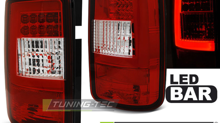 LED BAR Lampi Spate Stopuri ROSU WHIE compatibila VW CADDY 03-03.14