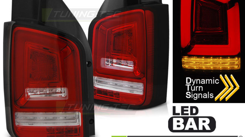 LED BAR Lampi Spate Stopuri ROSU WHIE SEQ compatibila VW T5 04.03-09