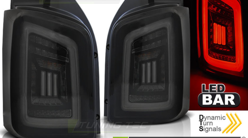 LED BAR Lampi Spate Stopuri SMOKE BLACK ALB compatibila VW T5 04.03-09 / 10-15 TRANSPORTER