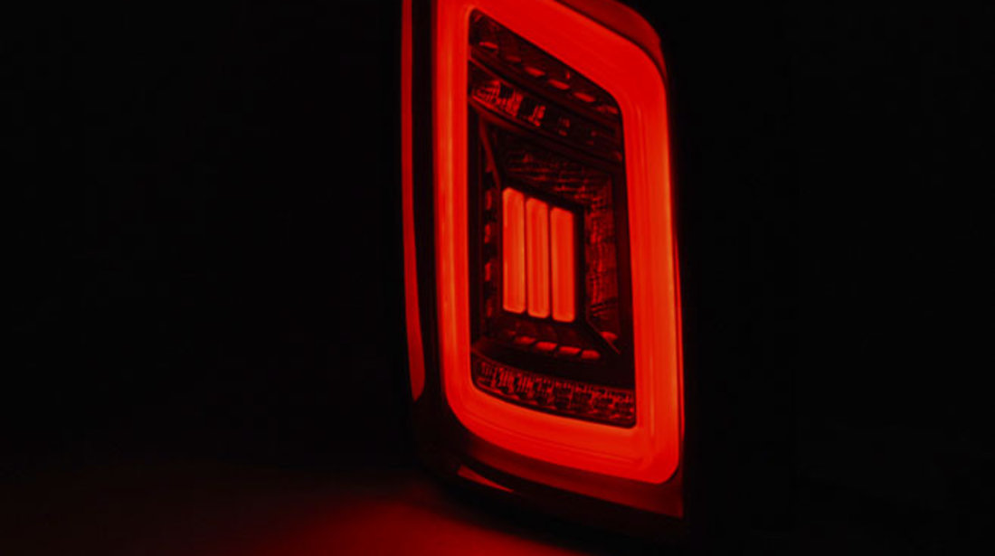 LED BAR Lampi Spate Stopuri SMOKE BLACK ROSU compatibila VW T5 04.03-09 / 10-15 TRANSPORTER
