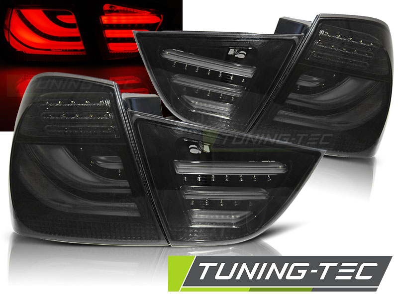 LED BAR Lampi Spate Stopuri SMOKE BLACK compatibila BMW E90 09-11