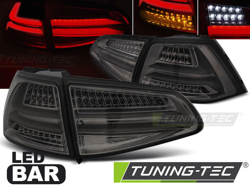 LED BAR Lampi Spate Stopuri SMOKE compatibila VW GOLF 7 13-17