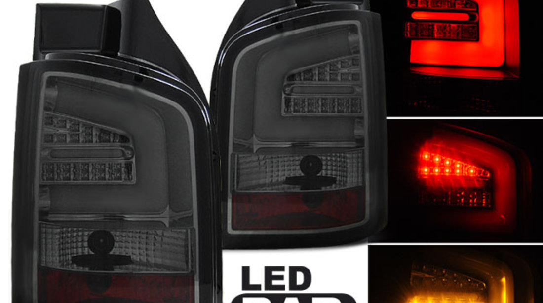 LED BAR Lampi Spate Stopuri SMOKE compatibila VW T5 04.03-09