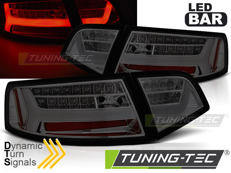 LED BAR Lampi Spate Stopuri SMOKE SEQ compatibila AUDI A6 08-11 SEDAN