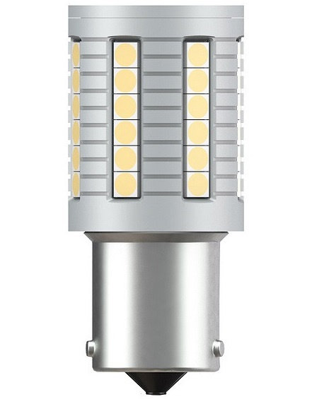 Led BAU15S 12V / 24V 45 SMD 3030 PY21W Super Canbus Portocaliu BAU15S-45SMD-3030-AMBER 157668