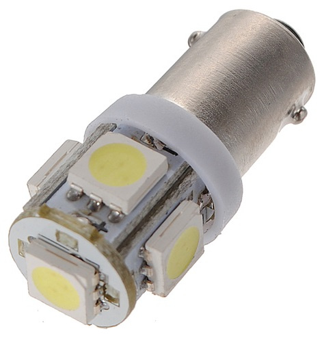 Led BAX9S 12V 5 SMD Alb 6000K