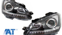 LED DRL Faruri Bi-Xenon compatibil cu Mercedes C-C...