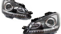 LED DRL Faruri Bi-Xenon compatibil cu Mercedes C-C...