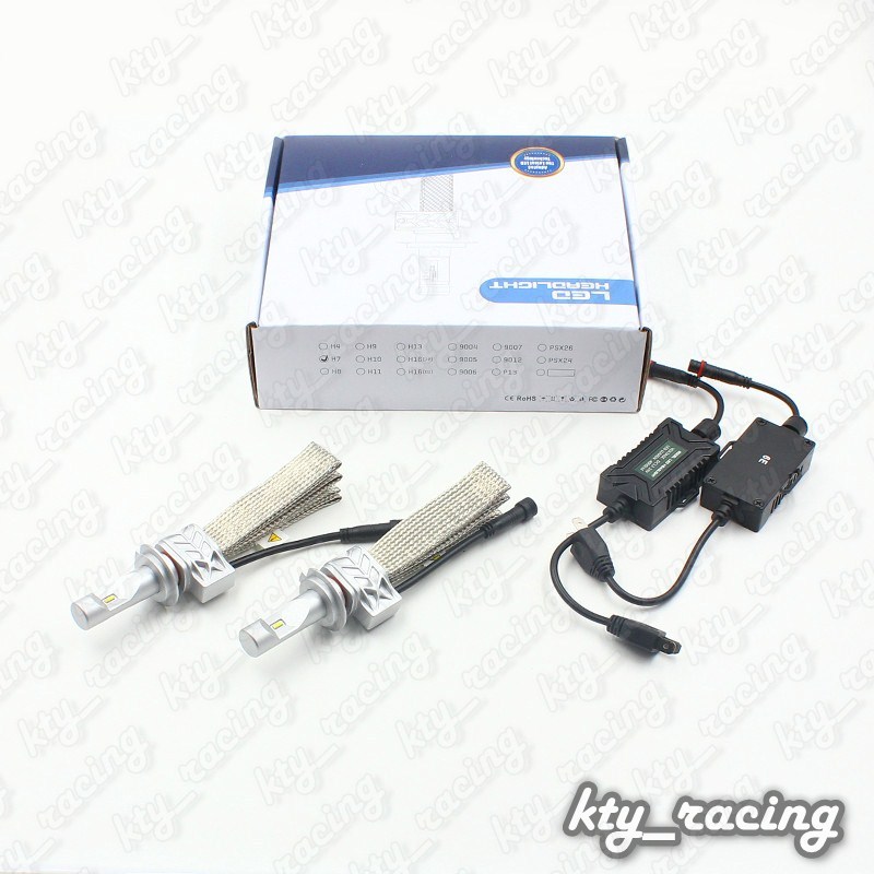 LED FARURI H4 faza scurta lunga INSTALATIE COMPLETA SUPERIOARA XENON  4000 LUMENI