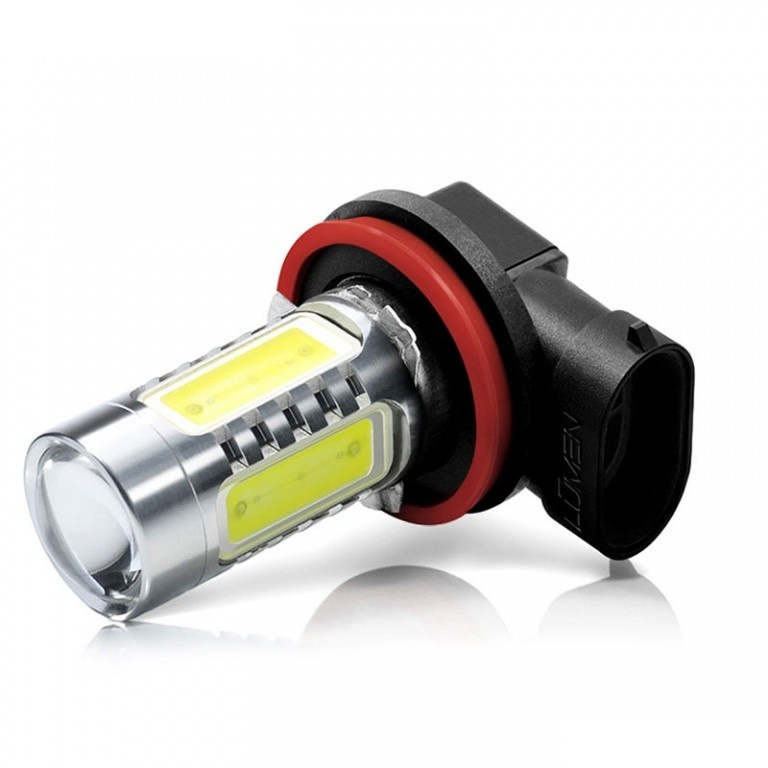 Led H11 12V 6W 350Lm COB Alb 6000K