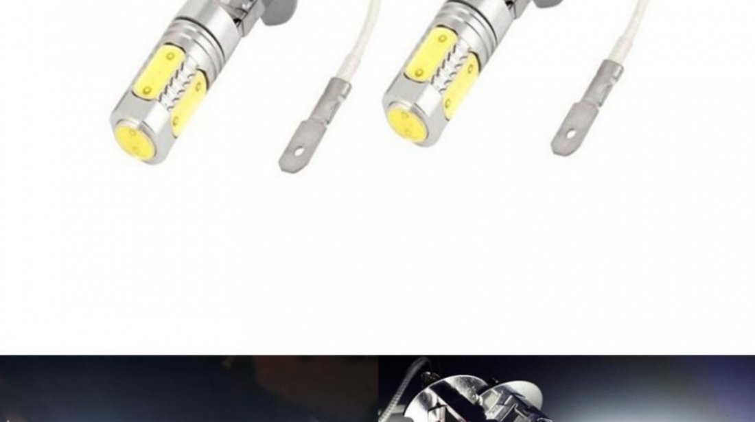 Led H3 Cob Alb.