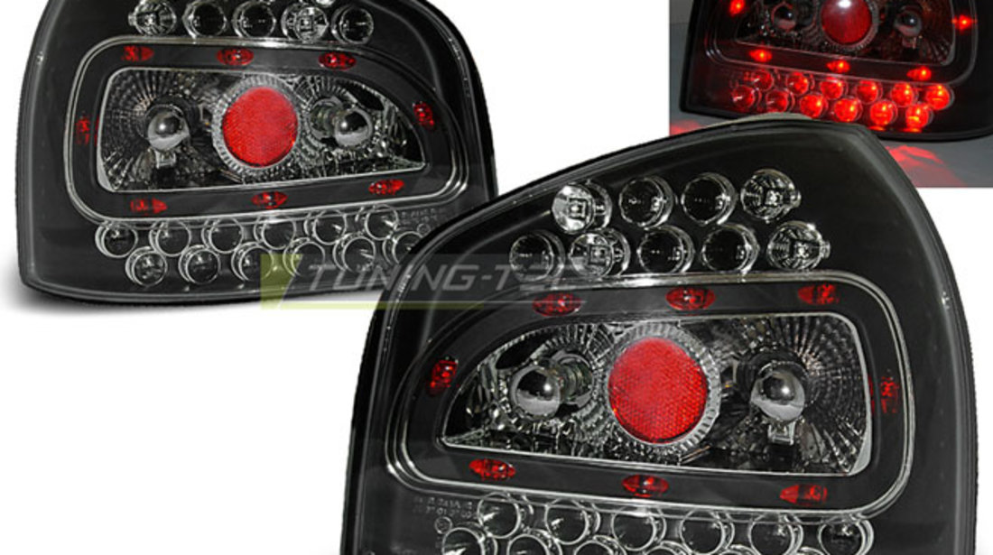 LED Lampi Spate Stopuri BLACK compatibila AUDI A3 08.96-08.00