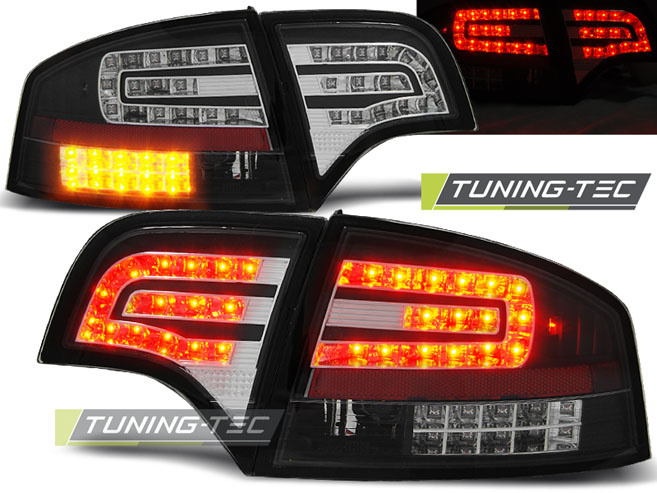LED Lampi Spate Stopuri BLACK compatibila AUDI A4 B7 11.04-03.08 SEDAN
