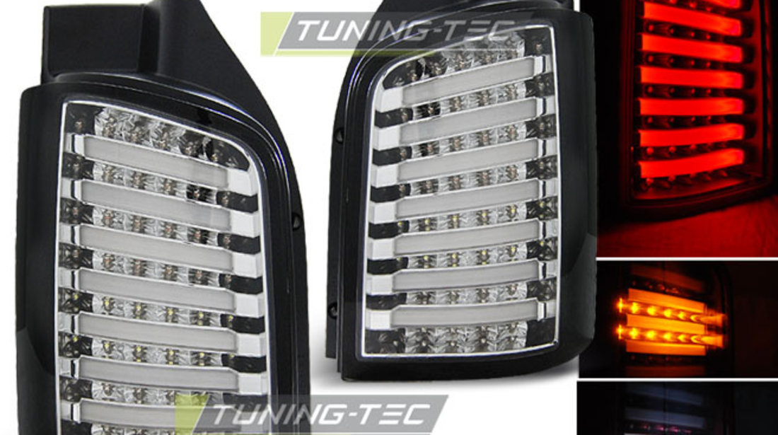 LED Lampi Spate Stopuri Crom look BLACK compatibila VW T5 04.03-09 / 10-15
