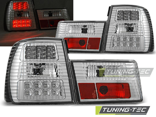 LED Lampi Spate Stopuri Crom look compatibila BMW E34 02.88-12.95 SEDAN