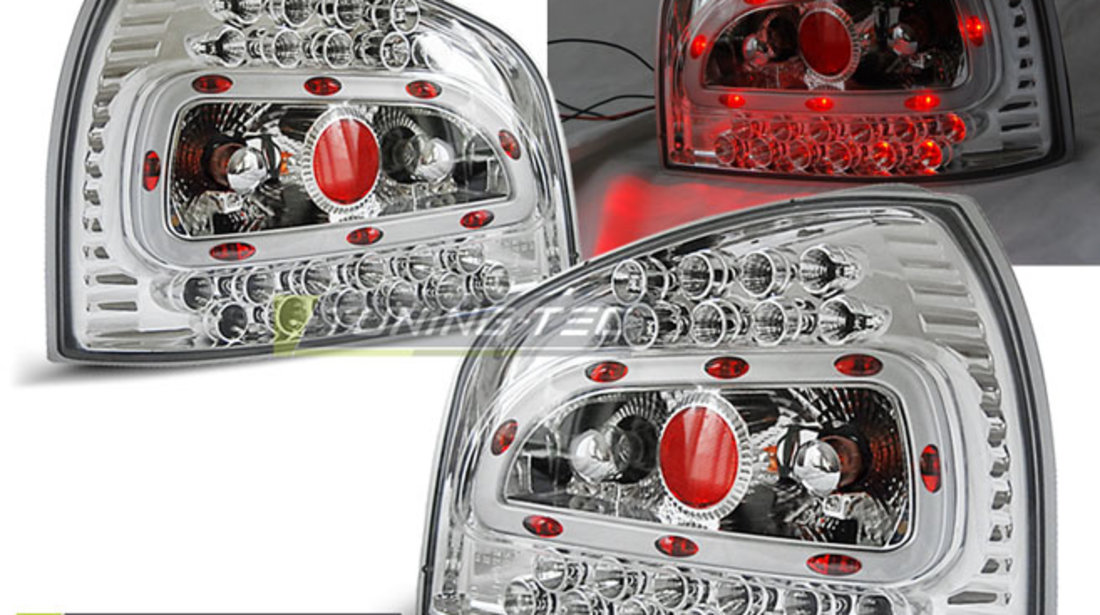 LED Lampi Spate Stopuri Crom look compatibila AUDI A3 08.96-08.00