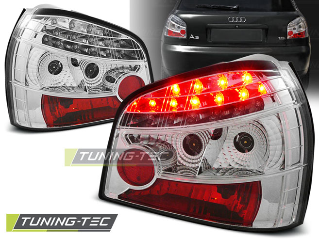 LED Lampi Spate Stopuri Crom look compatibila AUDI A3 08.96-08.00