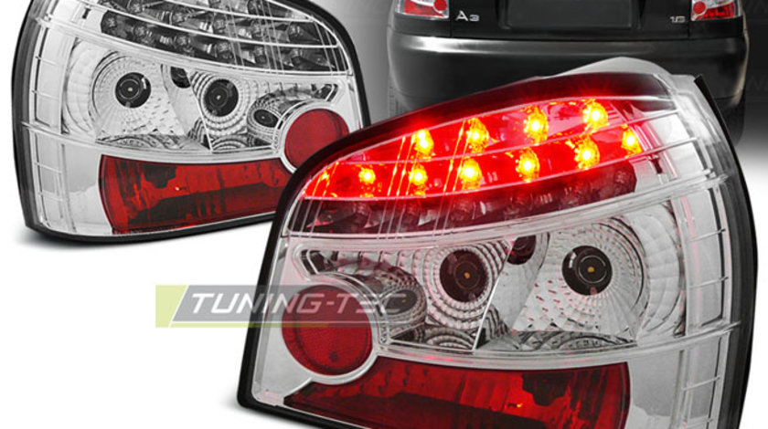 LED Lampi Spate Stopuri Crom look compatibila AUDI A3 08.96-08.00