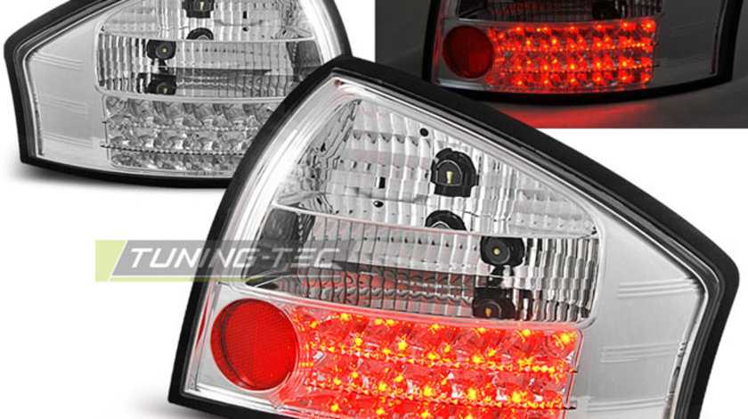 LED Lampi Spate Stopuri Crom look compatibila AUDI A6 05.97-.05.04