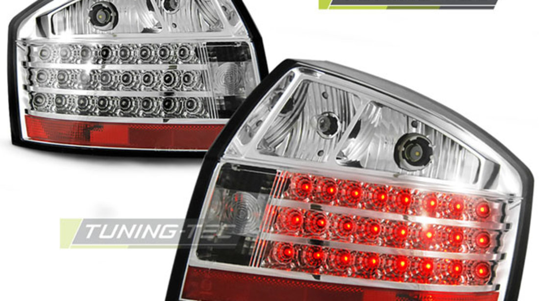 LED Lampi Spate Stopuri Crom look compatibila AUDI A4 10.00-10.04