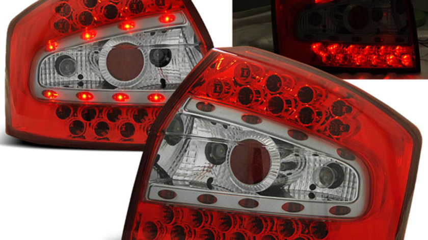 LED Lampi Spate Stopuri ROSU ALB compatibila AUDI A4 8E 10.00-10.04 SEDAN