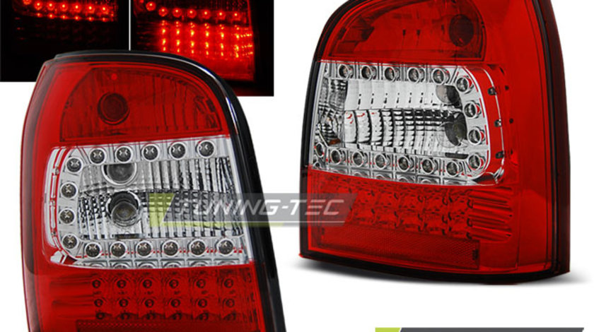 LED Lampi Spate Stopuri ROSU ALB compatibila AUDI A4 94-01 AVANT