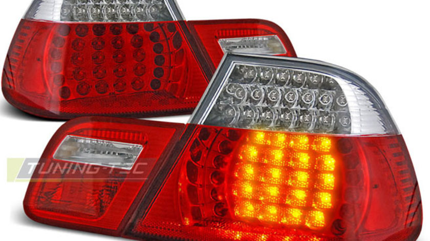 LED Lampi Spate Stopuri ROSU ALB compatibila BMW E46 04.99-03.03 COUPE